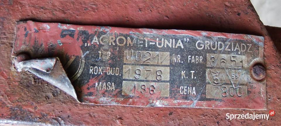 Pług dwuskibowy AgrometUnia Grudziądz Mińsk Mazowiecki
