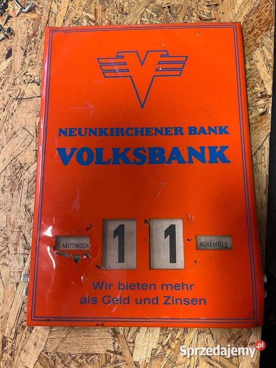 Kalendarz wieczny NRD lata 70te Tarnowskie Góry