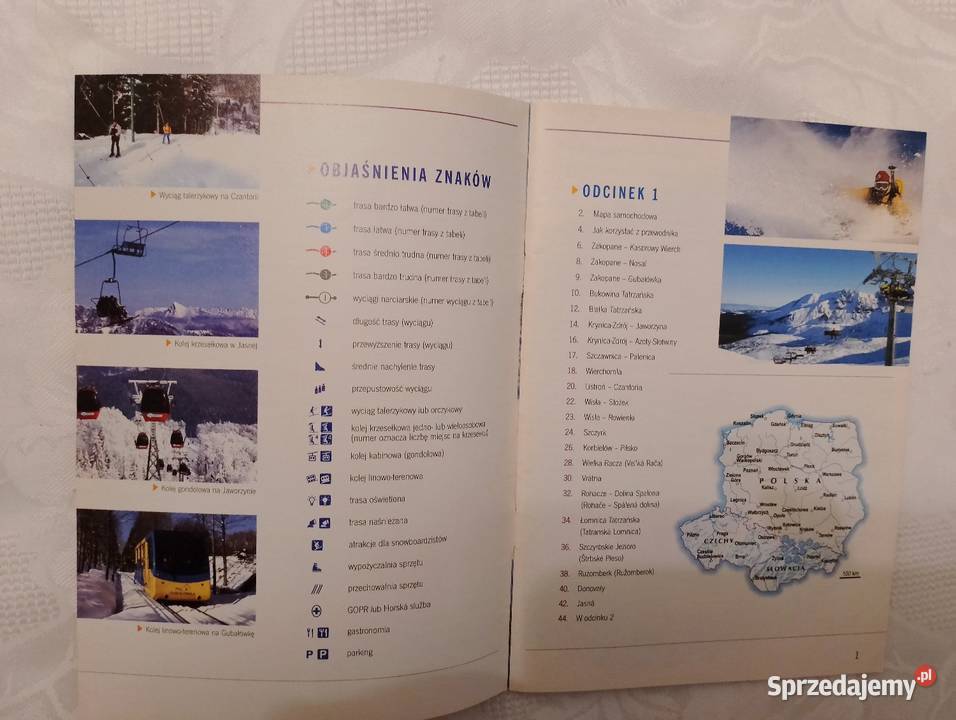 Przewodnik narciarzy POLSKA i SŁOWACJA sporty Rok wydania 2005 Oborniki