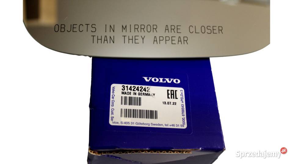 VOLVO XC60 prawy wklad lusterka prawe lusterko dolnośląskie Bielany Wrocławskie