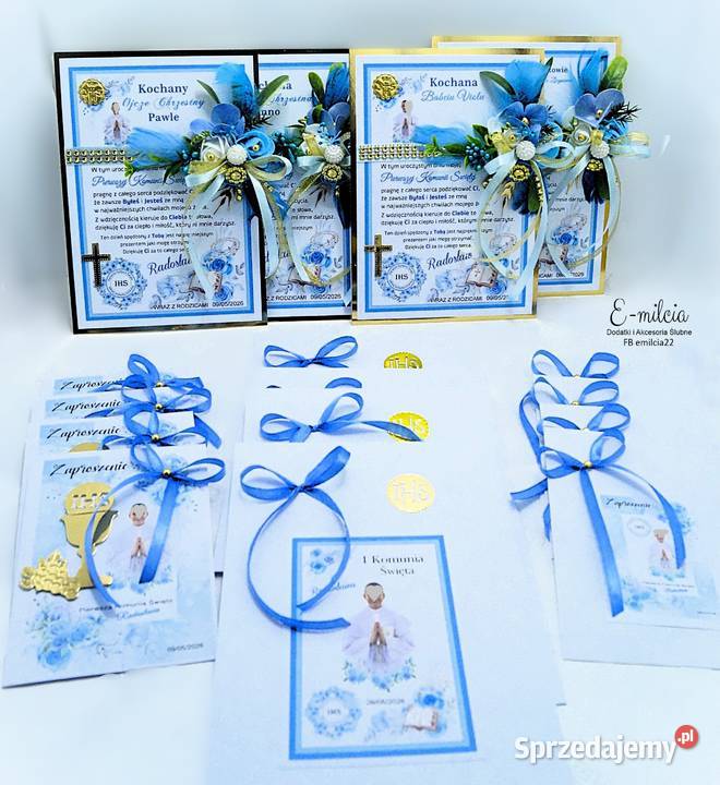 Zaproszenia i Podziękowania 3D Chrzestnych i Zielona Góra