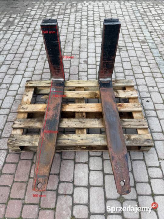 Widły do wózka widłowego Czarna