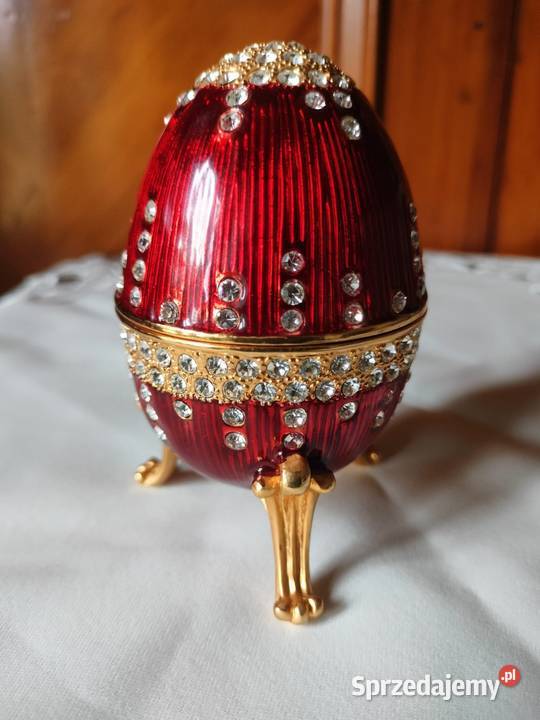 Jajo Faberge szkatułka z pozytywką Podczas Prusim