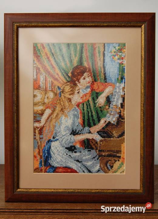 Renoir Dziewczęta pianinie impresjonizm obraz wielokolorowy Dekoracje i ozdoby Lublin