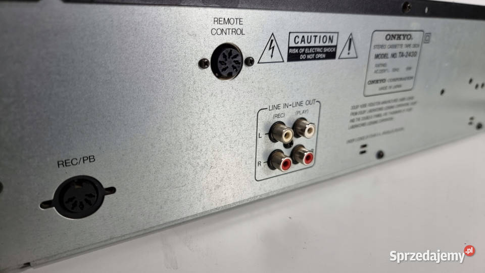 Onkyo TA 2430 magnetofon tapedeck casette deck Międzychód