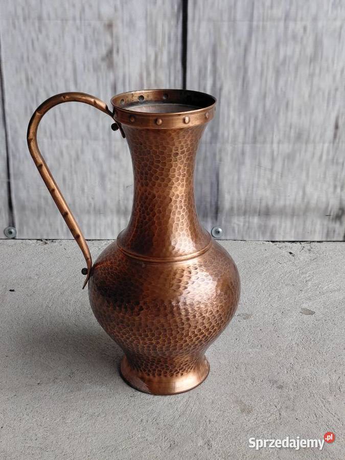 miedziany wazon dzban 118 kujawsko-pomorskie Byczyna