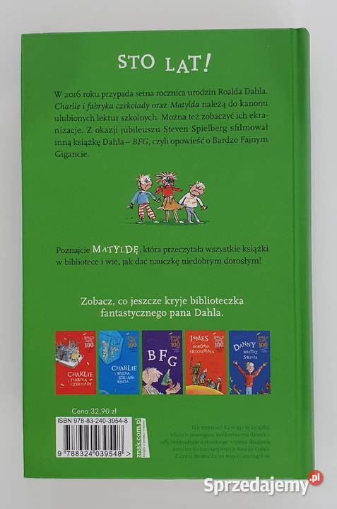 Matylda Lektura z opracowaniem Dahl Roald Rok wydania 2016 Kędzierzyn-Koźle