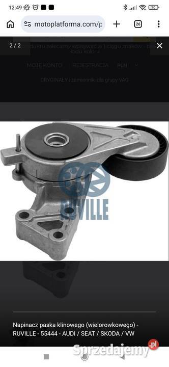 Napinacz paska wielorowkowego RUVILLE 55444 AUDI osobowe