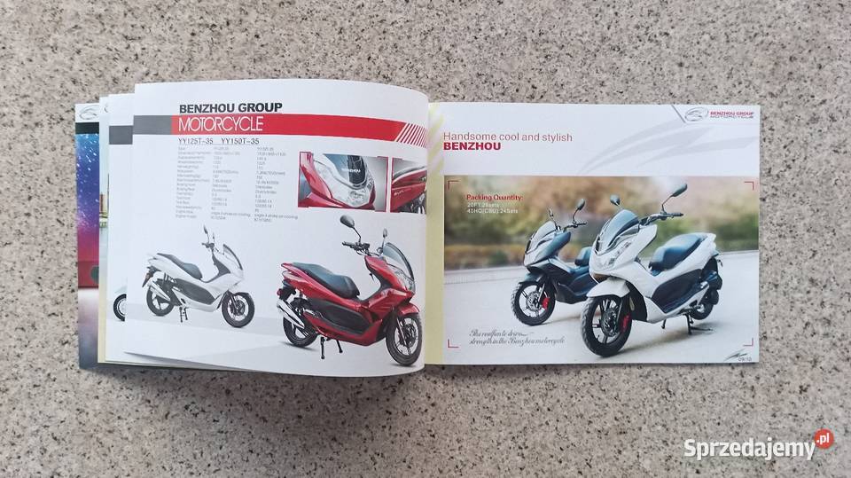 BENZHOU Motorcycle Broszura Prospekt Bytom