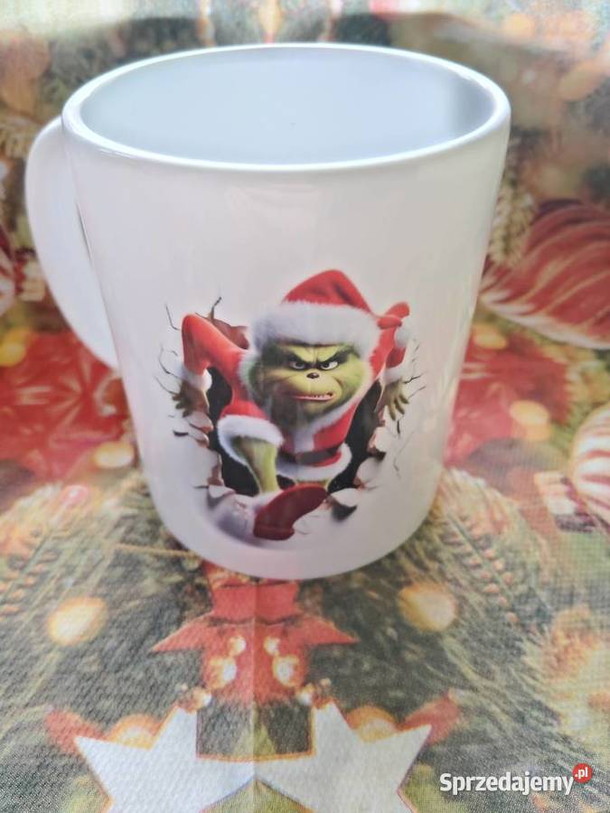 Kubek z Grinch świąteczny Kubki Sosnowiec