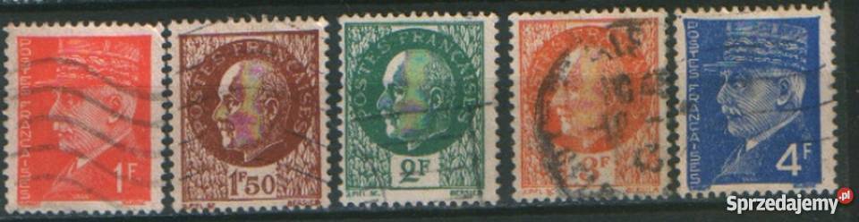 Zn Francja Mi 521 3 5 8 9 kas 1941 Gliwice