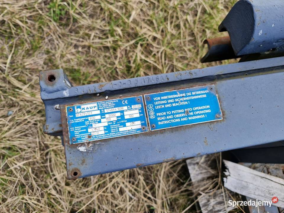 Paletyzer wideł KAUP 3T429 123 pomorskie Karsin