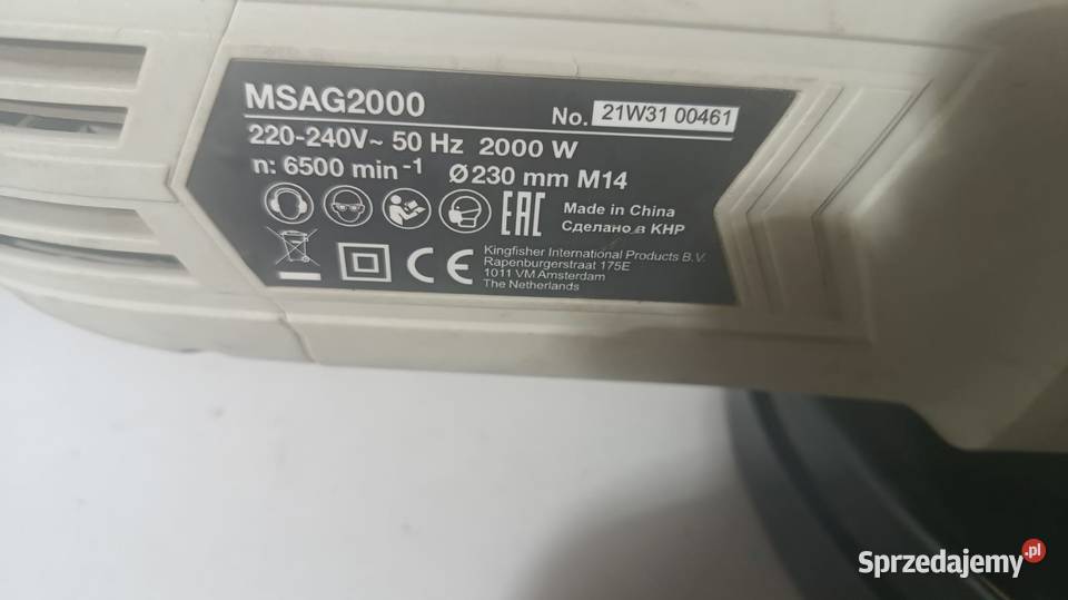 Szlifierka kątowa MacAllister 2000W Katowice