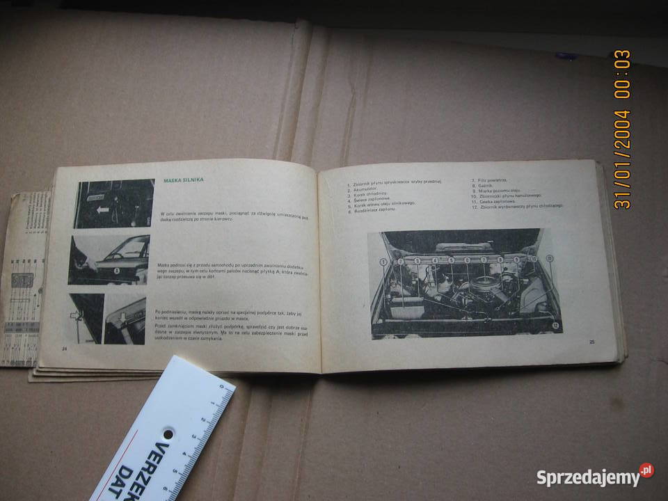 Polonez Borewicz stara instrukcja obsługi 1980r Przemyśl