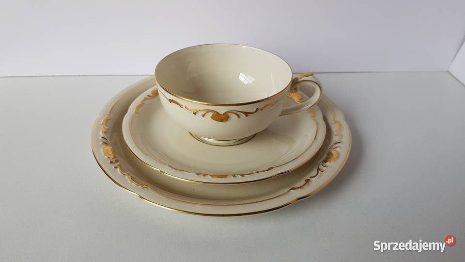 Trio filiżanka spodeczek talerzyk Waldershof Porcelana i szkło Dąbrowa Górnicza