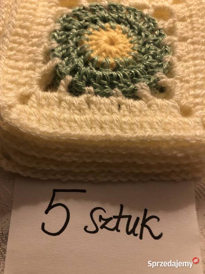 kwadrat babuni kwiaty poduszka narzuta95105 15 Zegrze