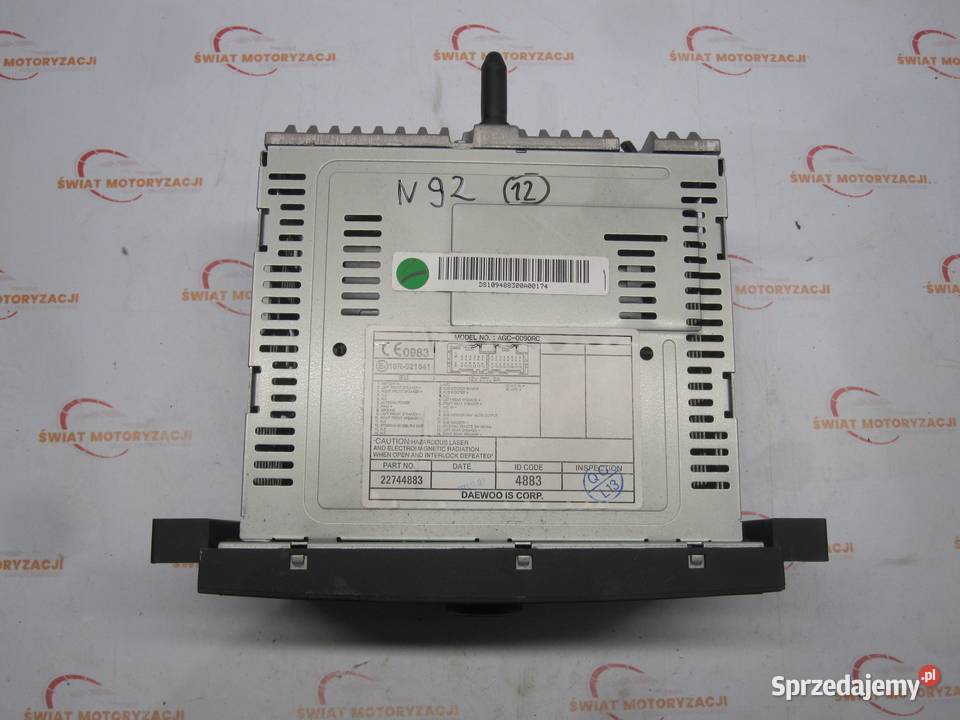 CHEVROLET CAPTIVA LIFT 11r radio CD 22744883 Kielce