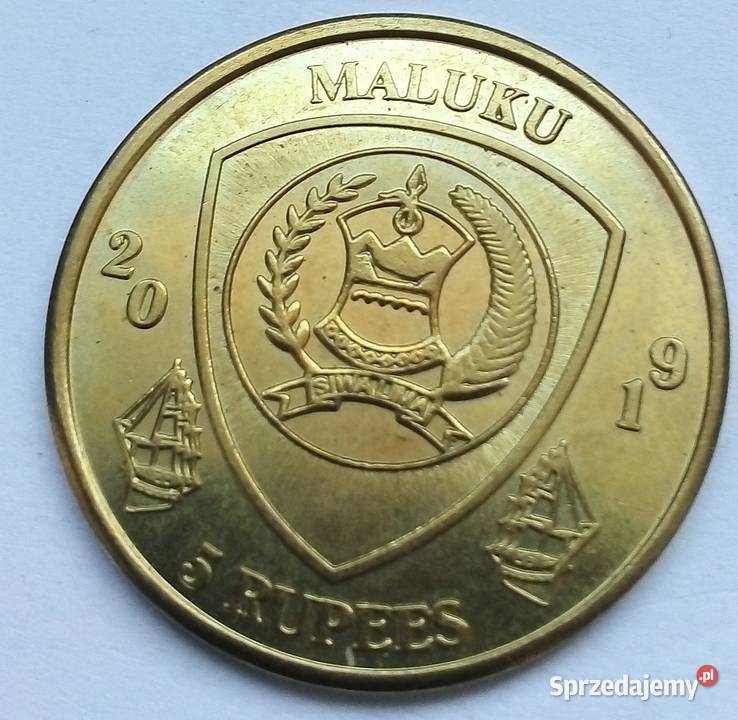 MALUKU5 RUPEES2019 rGNRYBA Numizmatyka sprzedam