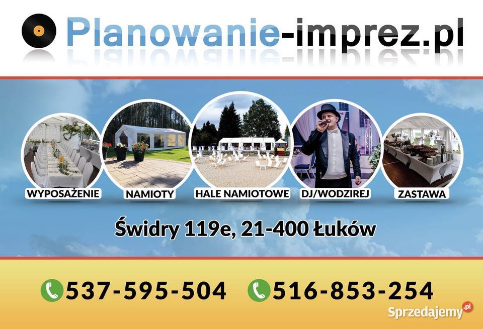 Wynajem namiotów wypożyczalnia namioty Warszawa