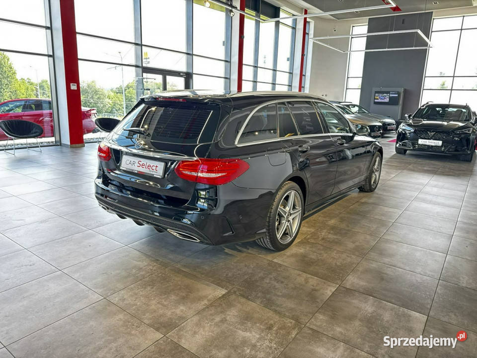 Mercedes C 200 T 20 184 automat 2018 r salon fa Zarejestrowany w Polsce małopolskie