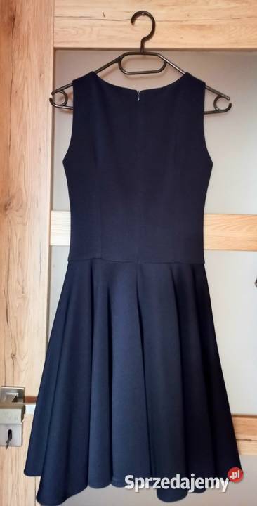 Sukienka rozkloszowana niebieski Lublin