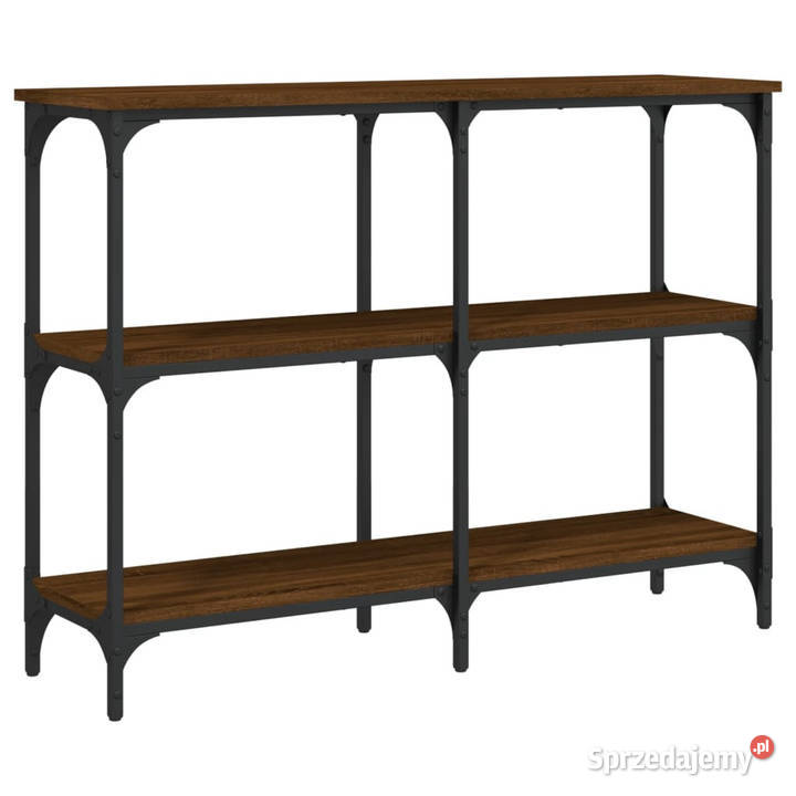 Stolik konsolowy brązowy dąb 100x29x75 WM834104