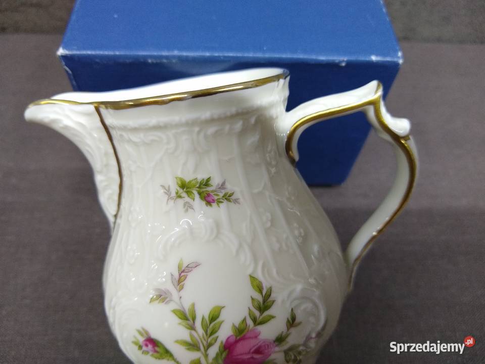 Mlecznik Rosenthal Sanssouci Ramona Classic Rose Porcelana i szkło Kalisz