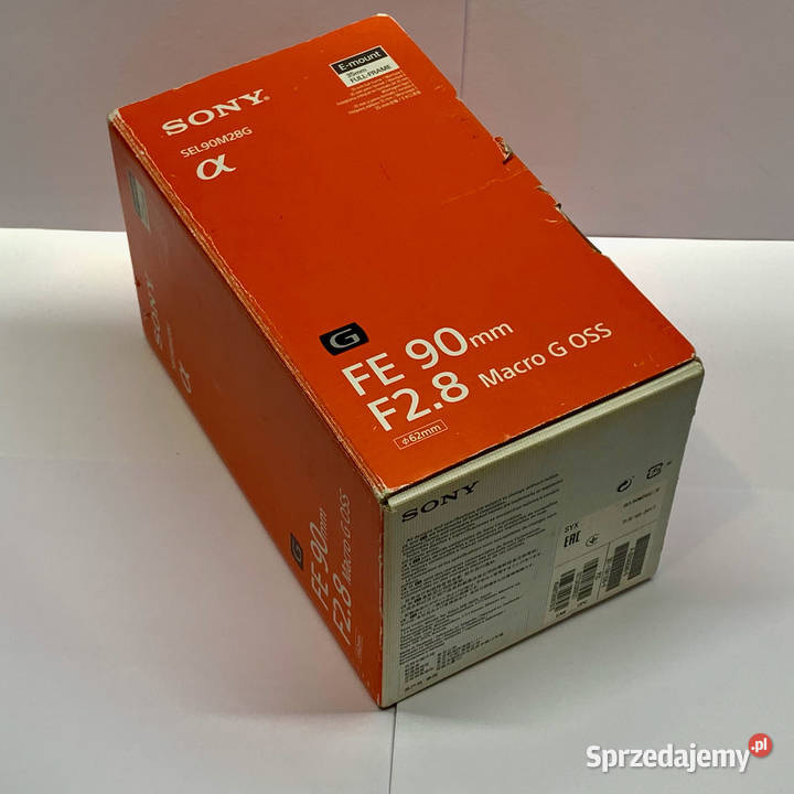 SONY SEL90M28G Macro G OSS FE 90mm f28 Obiektyw Warszawa