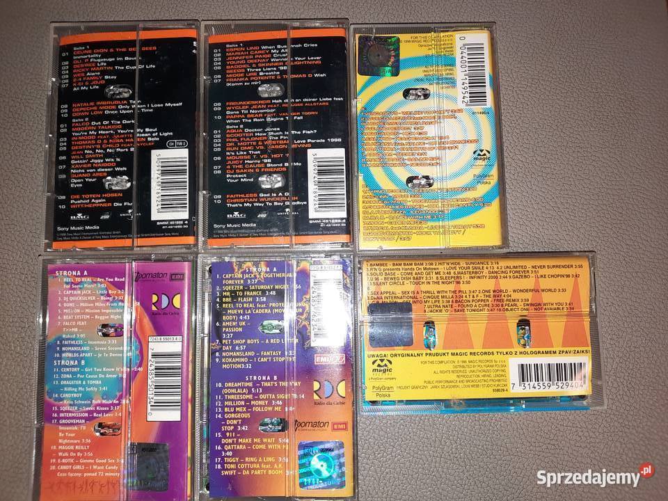 Kasety magnetofonowe z muzyką dancetechno z lat Wrocław