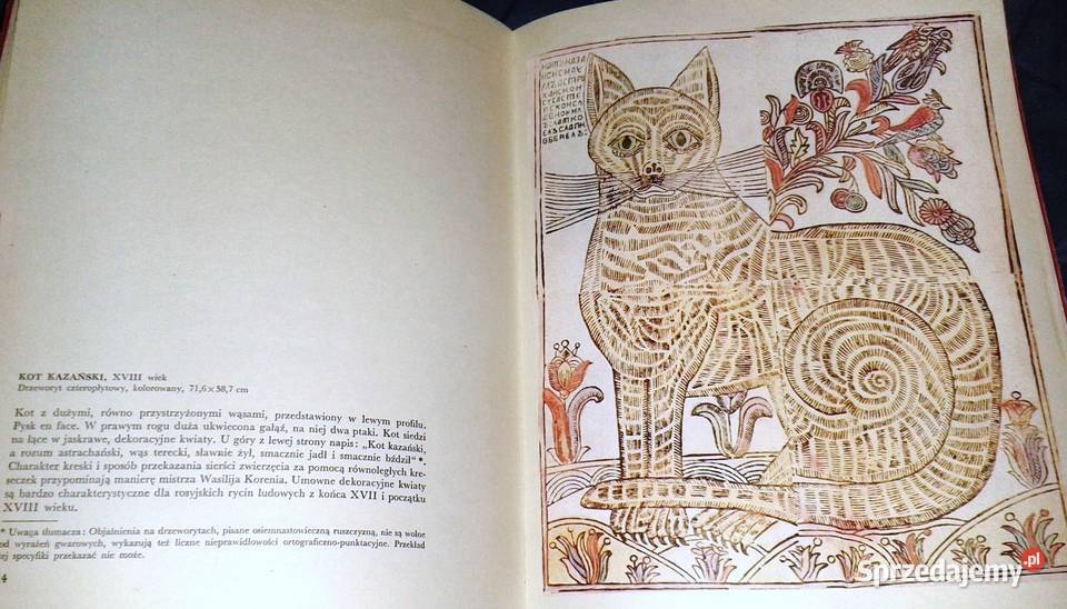 Ludowy drzeworyt rosyjski Łubok Jurij Chełm