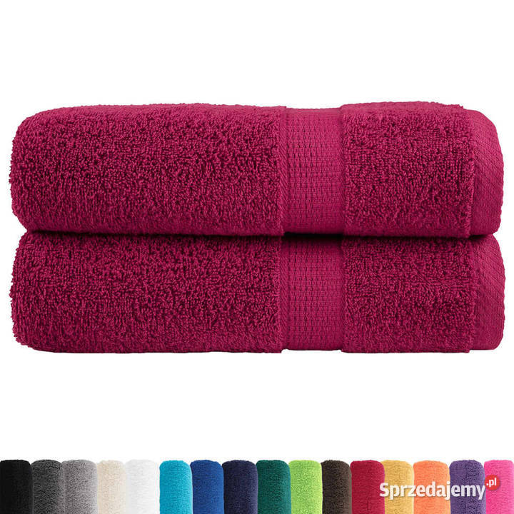Ręczniki premium SOLUND 2 bordowe 100x150 600 g Warszawa