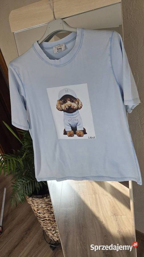 Damski tshirt bluzka na krótki rękaw krótki