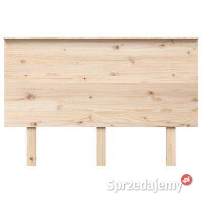 vidaXL Wezgłowie łóżka, 124x6x82,5 cm, lite drewno sosnowe