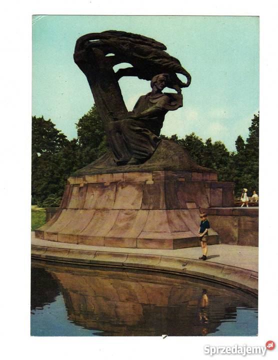 WARSZAWA POMNIK FRYDERYKA CHOPINA POCZTÓWKA Krynki