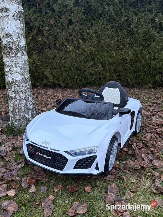 Samochód na akumulator Audi R8 LIFT biały autko Pozostałe Mielec
