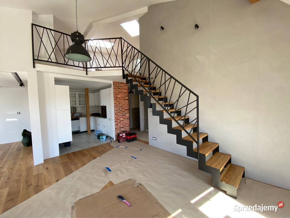 Schody metalowe nowoczesne policzkowe metal lubelskie Lublin