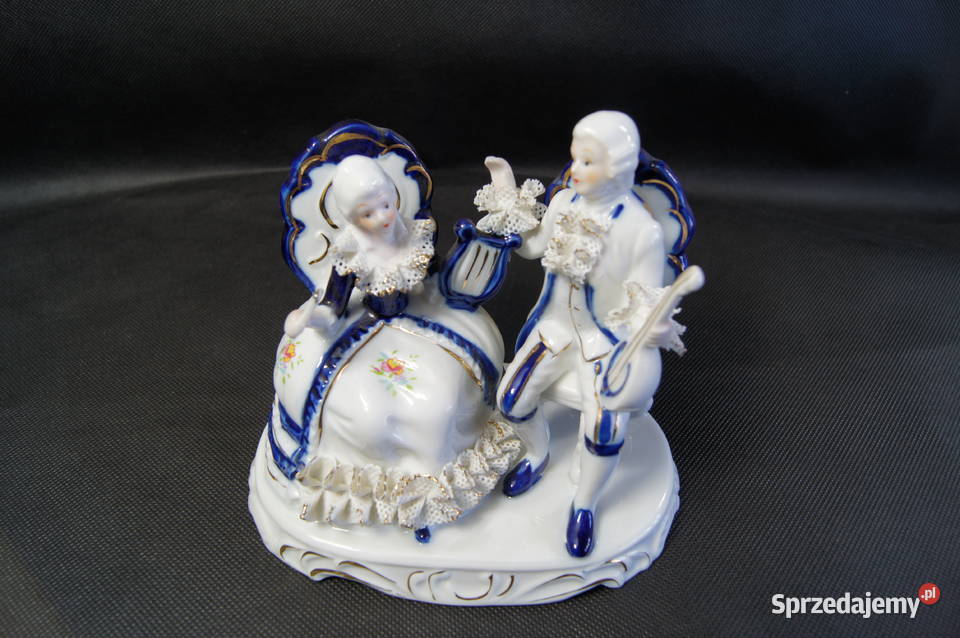 Porcelanowa para Dama z kawalerem Chojnice
