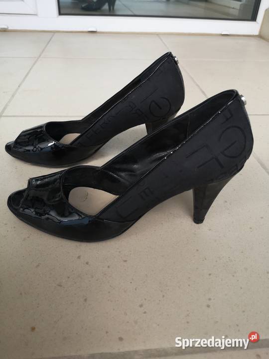 GF FERRE Gianfranco Ferre czarne buty na szpilce skóra Warszawa