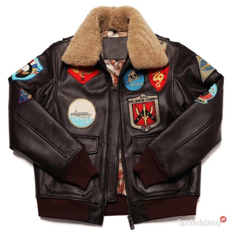 Nowa męska kurtka skórzana Top Gun w kolorze Warszawa