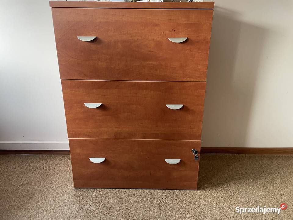 Komoda jasny brąz Biuro Tychy sprzedam