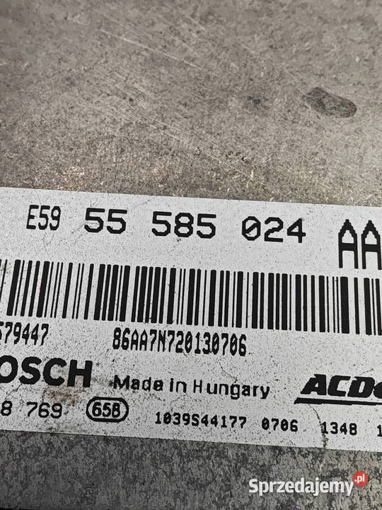 Opel Zafira C 20 CDTI Komputer Sterownik Silnika Opole Lubelskie