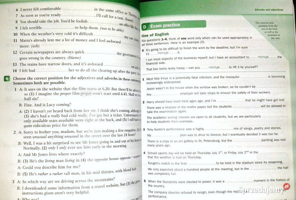 Grammar for CAE and proficiency with answers Chełm