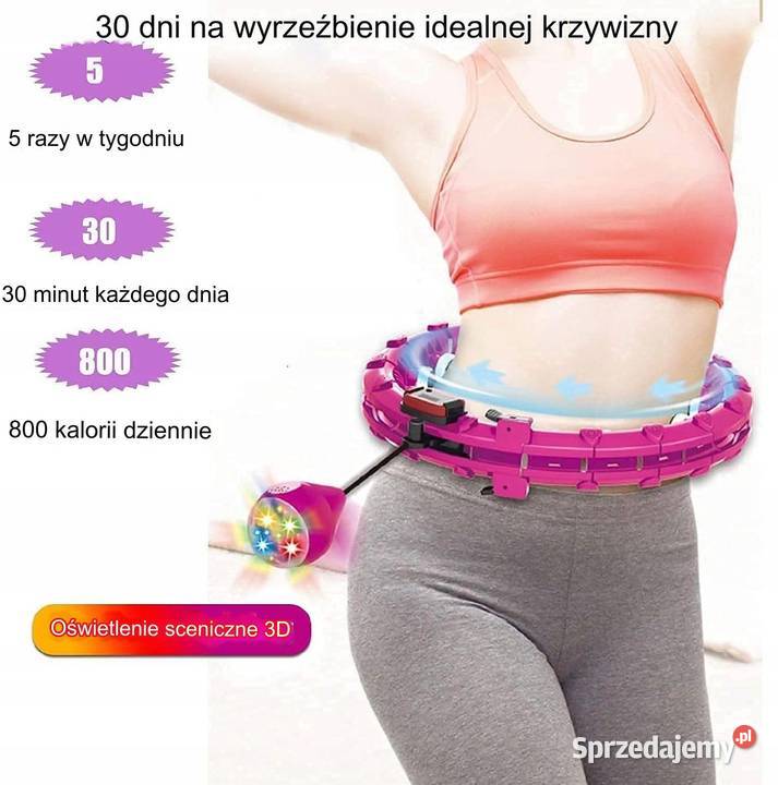 Hula Hop Z Wypustkami Spmove 45 Różowy Dorosłych Pyskowice sprzedam