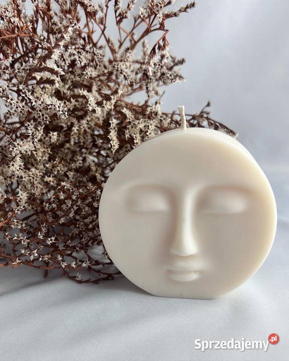Świeca sojowa ksiezyc moon dekoracja handmade Rzeszów