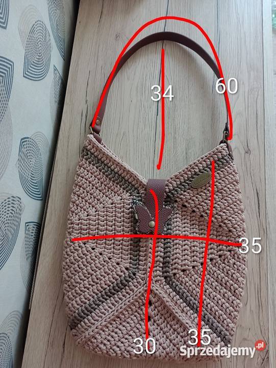 Sznurkowa torebka Handmade Chełm