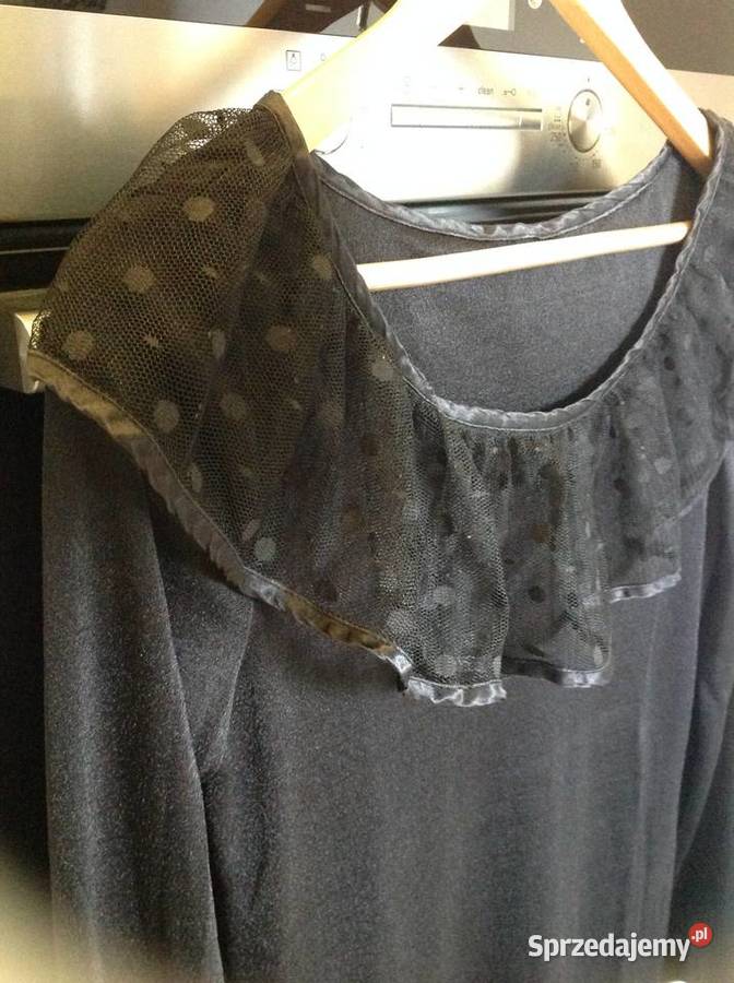 Czarna Bluzka Hiszpanka Damska BETTY BARCLEY SM