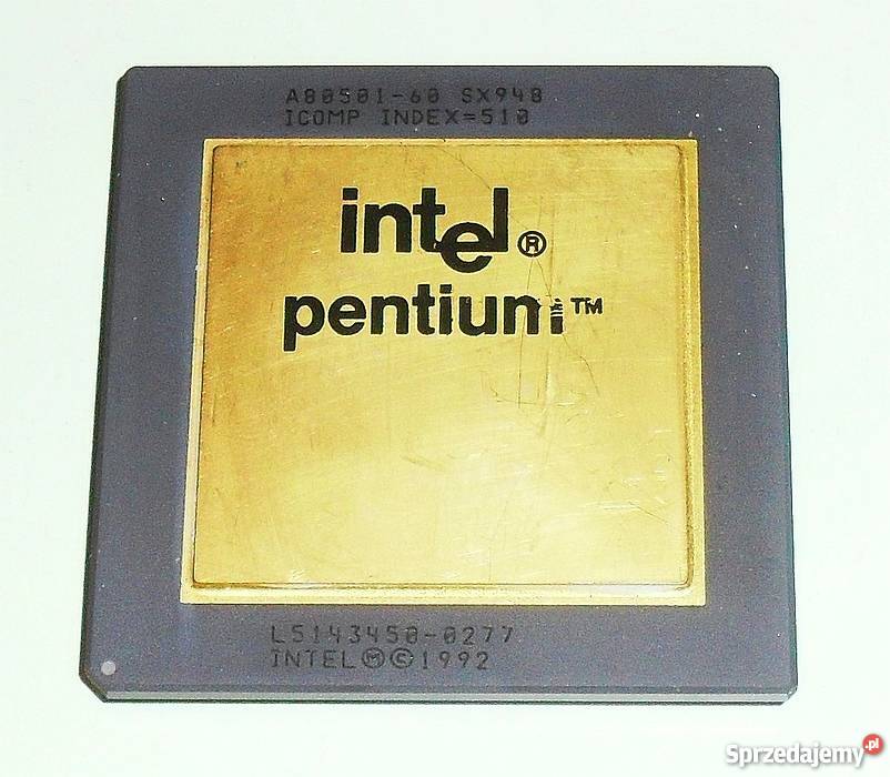 Procesor Intel Pentium A80501- 60 SX948 - dla kolekcjonera