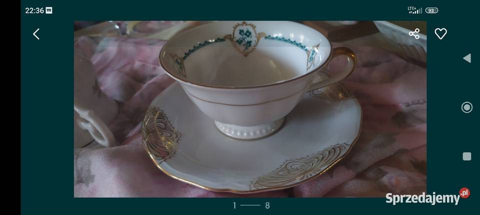 Duża filiżanka porcelana znamienita Rosenthal 1921 rok