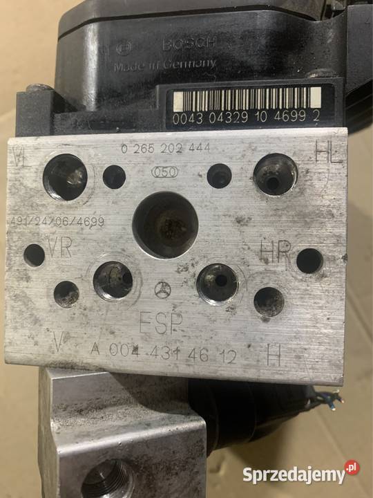 Pompa sterownik abs A0044314612 mercedes s w220 Części Szczecin