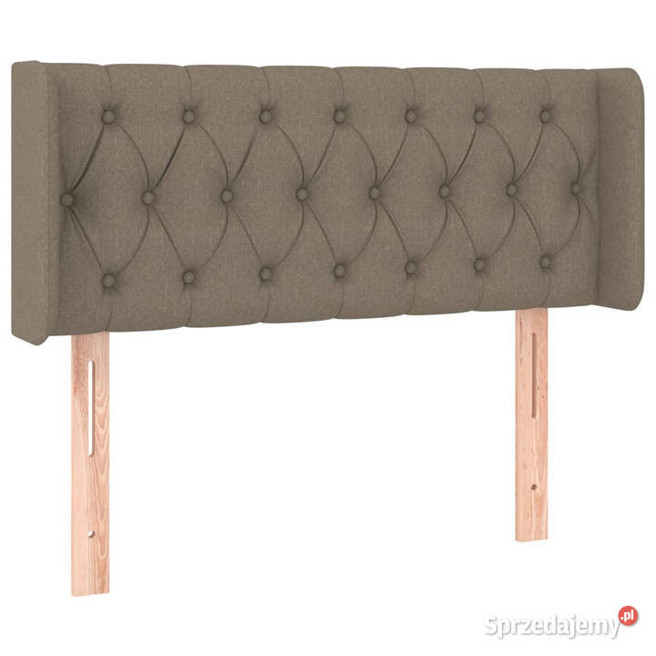 Zagłówek do łóżka z LED taupe 93x16x7888 tkanina Warszawa